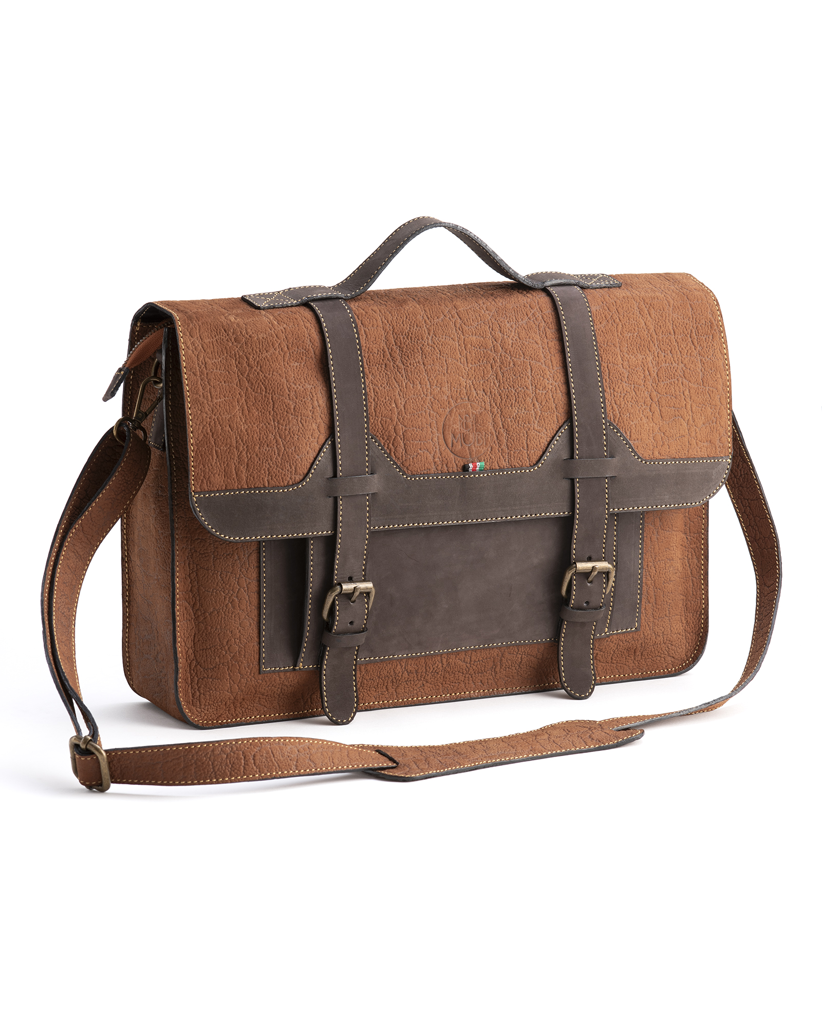 IMARA LEATHER LAPTOP BRIEFCASE