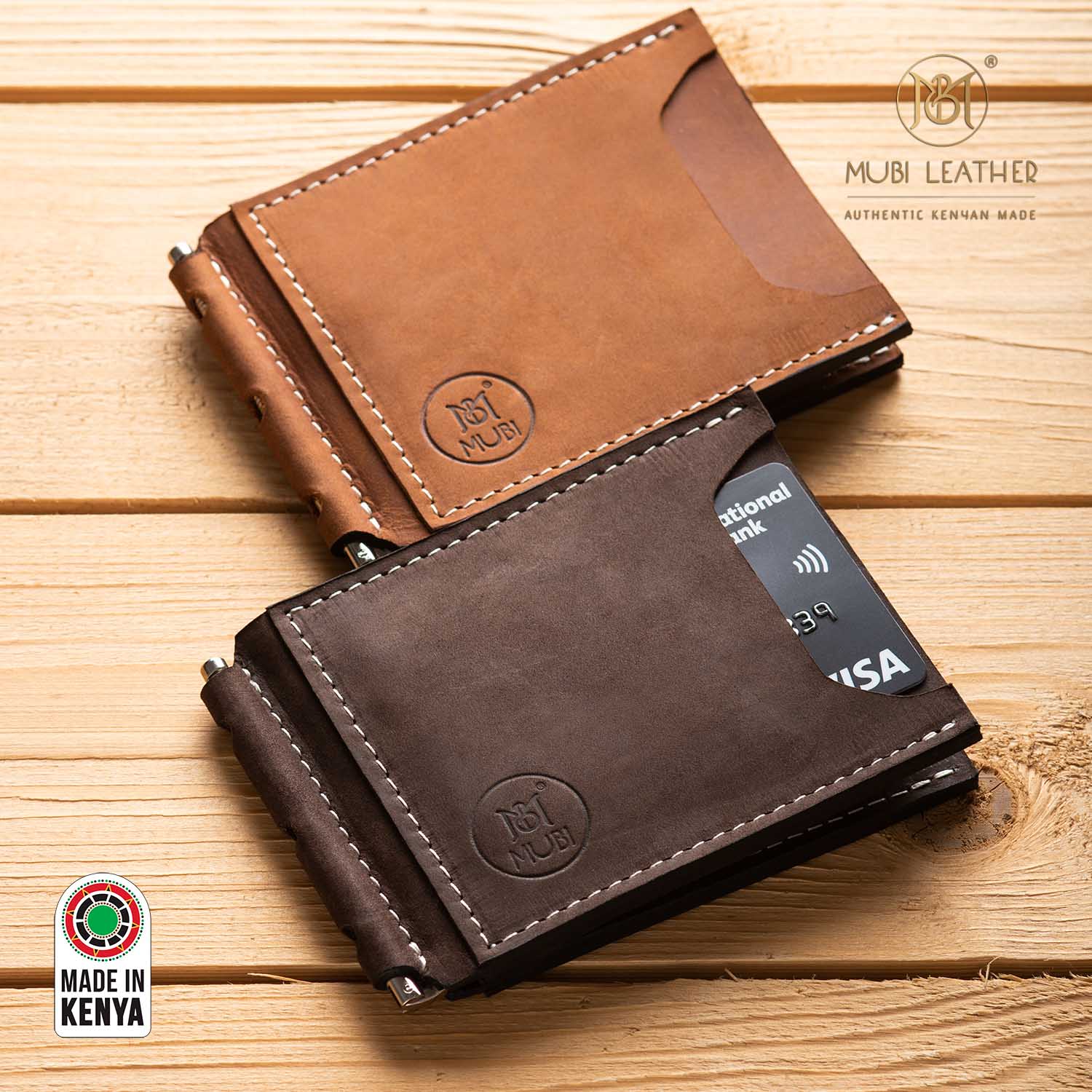 RADI LEATHER MONEY CLIP WALLET